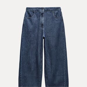 Zara Mid-Waist Barrel Jeans XL